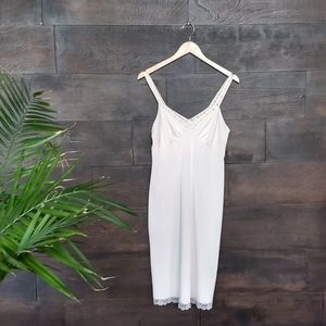 Vintage Peach Colored Fitted Slip Dress